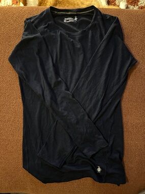 Smartwool Merino Wool Baselayer in Navy